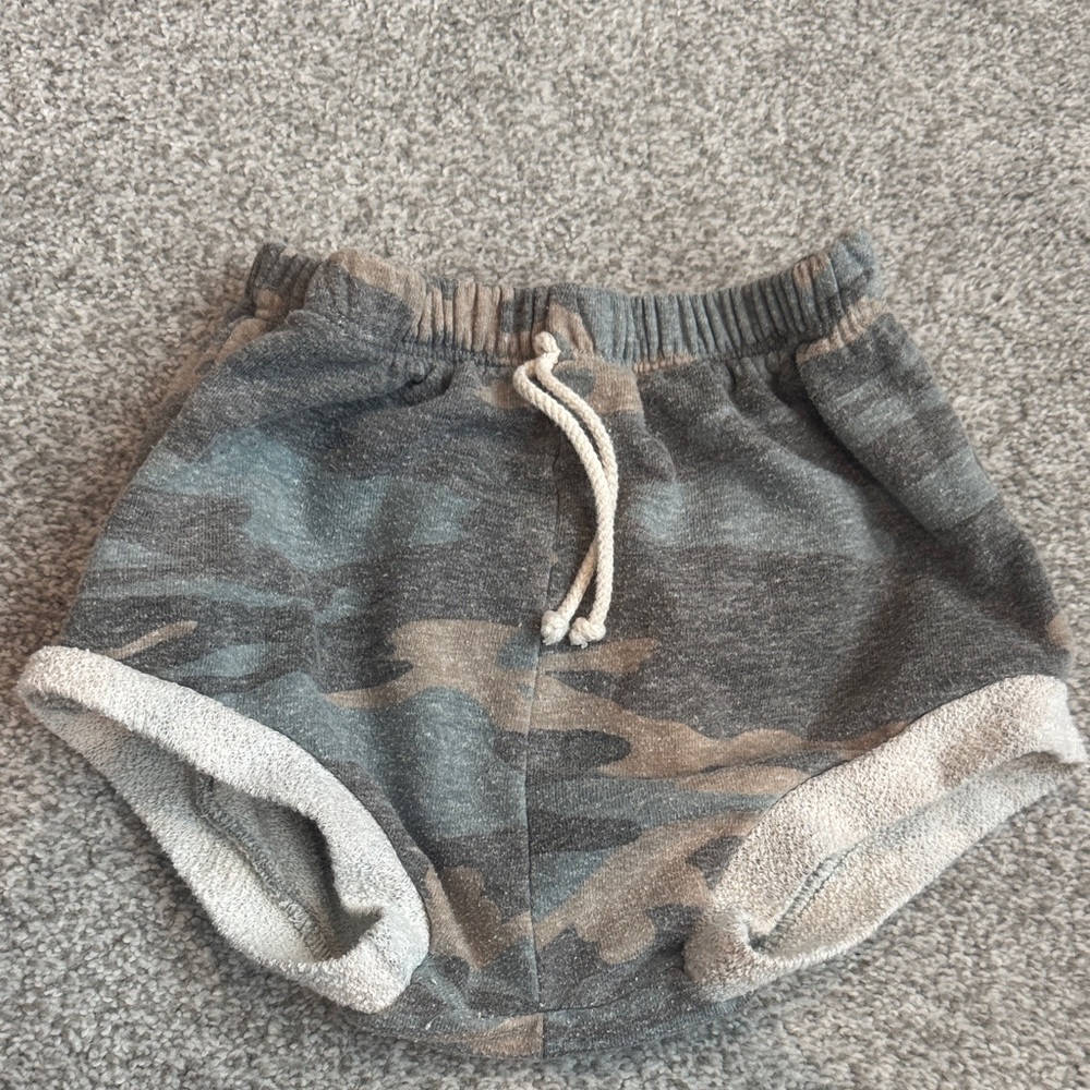 Childhood clothing Camouflage Print Shorts with Drawstring